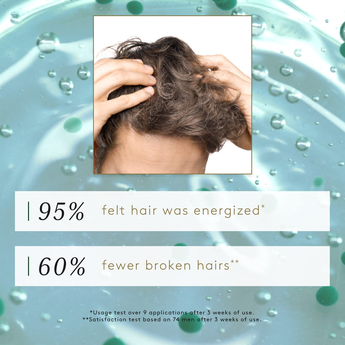 René Furterer shampoo lather on scalp showing effective coverage benefit