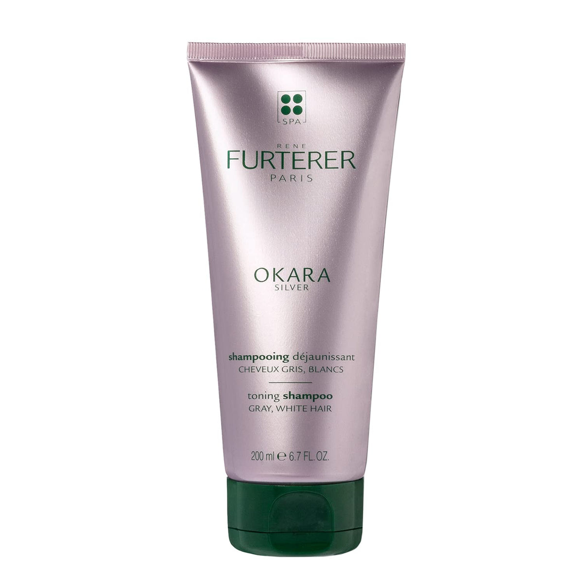 René Furterer OKARA SILVER front bottle view showing packaging and quick benefit