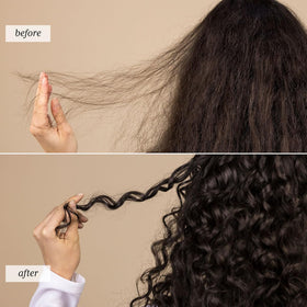 René Furterer creamy lather on hair showing texture and gentle cleansing benefit