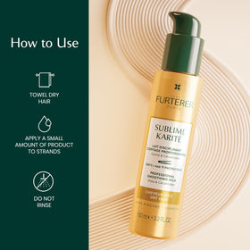 René Furterer applied to damp hair illustrating quick absorption and detangling