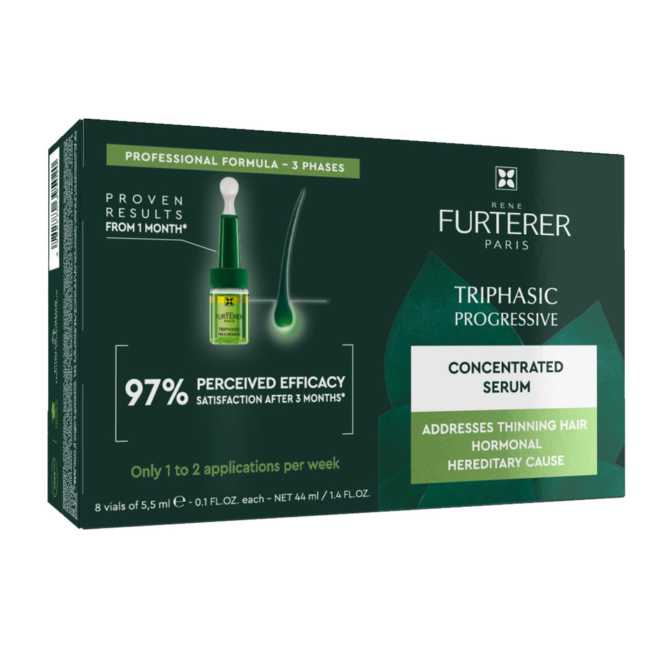 René Furterer front packaging image showing serum bottle and benefits