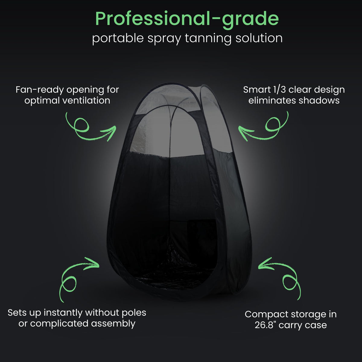 Reneebeautytan fan opening close-up compatible with extraction fans benefit
