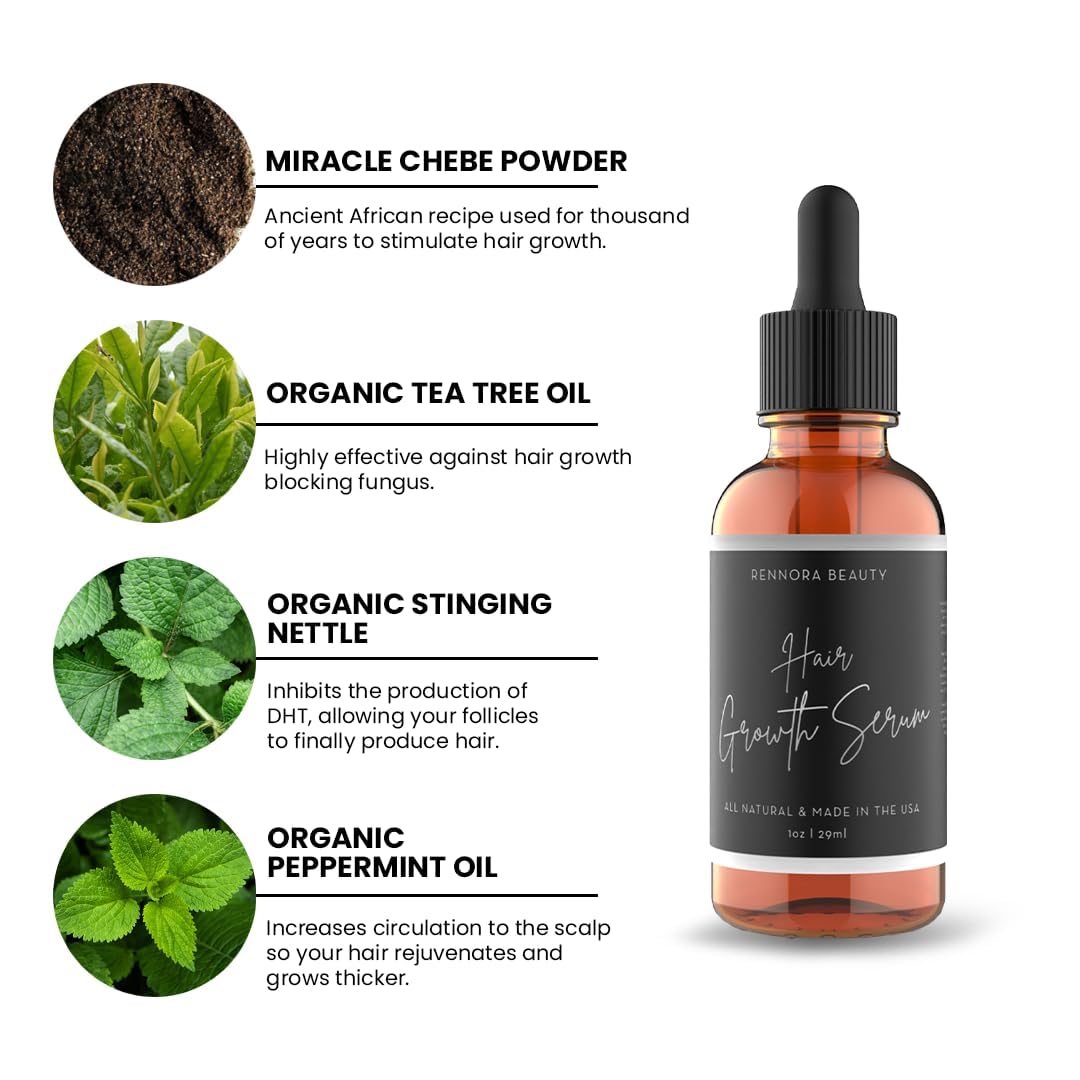 rennora beauty peppermint nettle rosemary trio ingredients displayed for botanical support