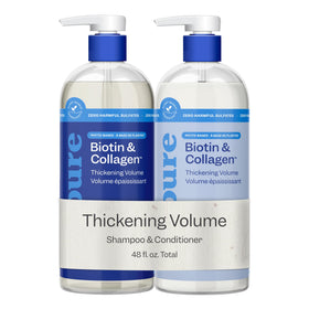 RENPURE front packaging showing biotin and collagen volumizing duo benefit