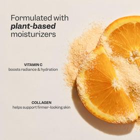 RENPURE close-up ingredient label highlighting collagen amino acids and vitamin C