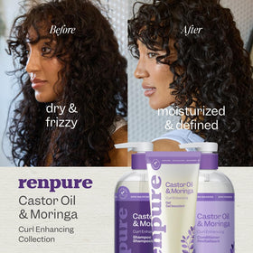 RENPURE pump nozzle dispensing product to show smooth texture and slip