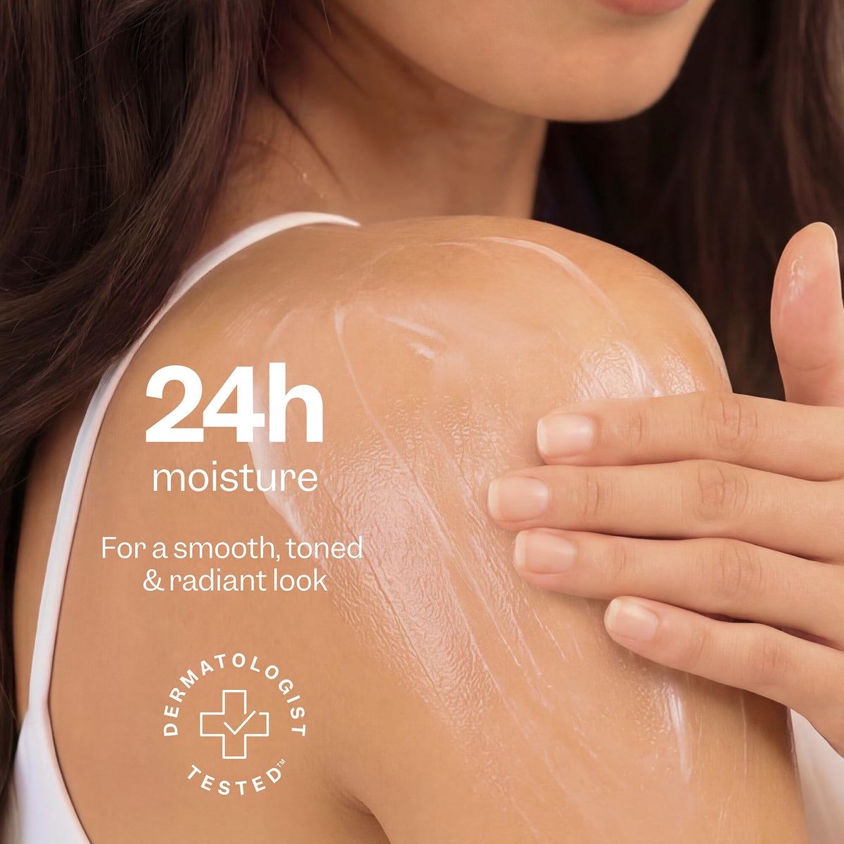 RENPURE pump dispensing creamy lotion texture for quick absorption and soft skin