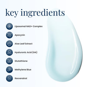 Renue By Science pump and label detail highlighting ingredient delivery