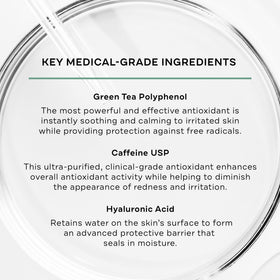 Replenix close-up label highlighting caffeine and green tea polyphenols
