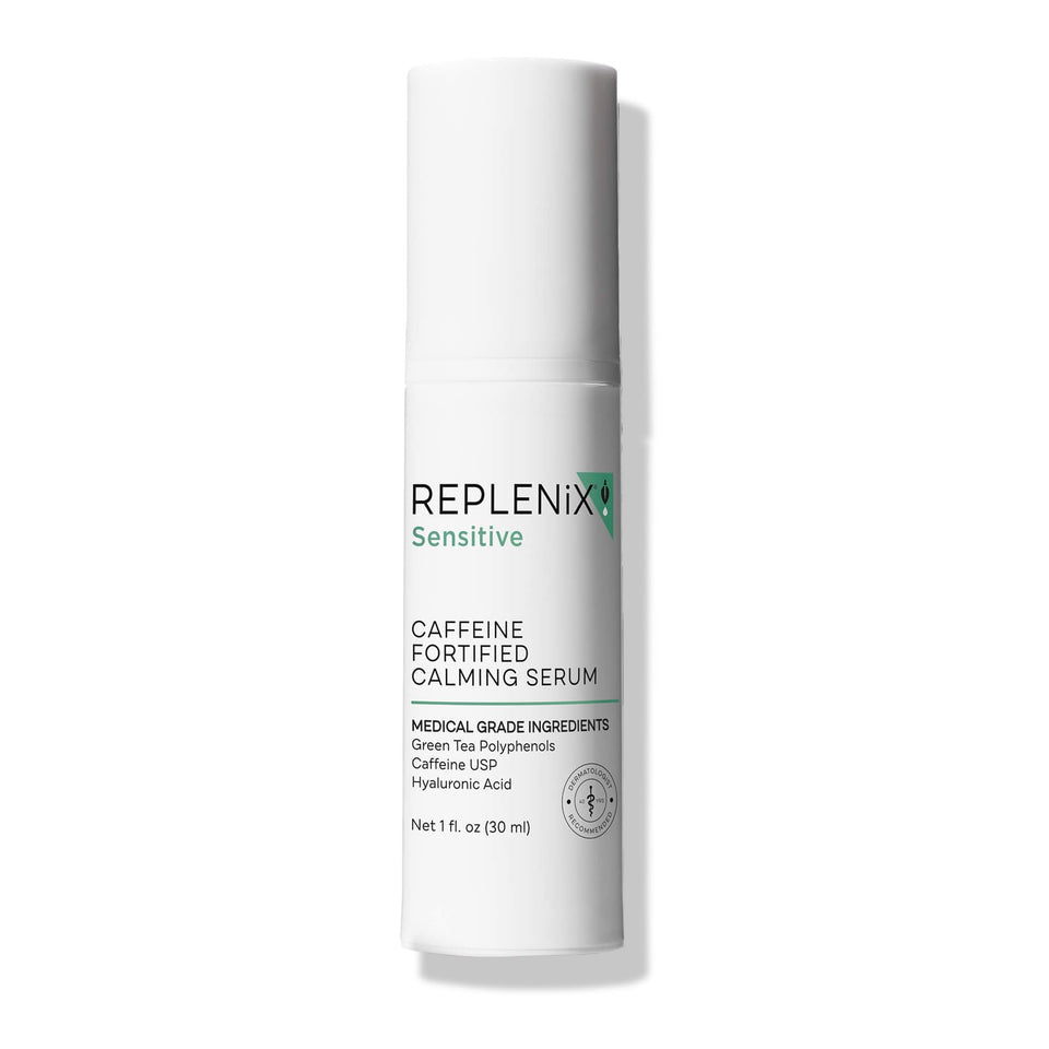 Replenix front packaging showing calming serum for reduced redness