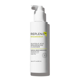 Replenix front packaging showing cleanser and clear product benefits
