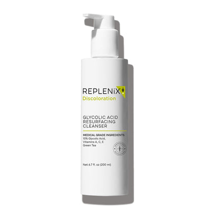 Replenix front packaging showing cleanser and clear product benefits