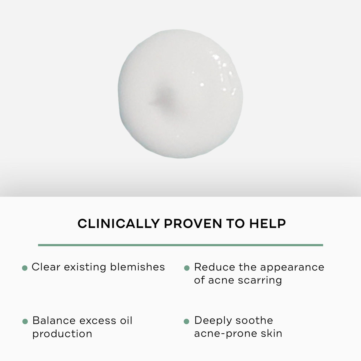 Replenix gel texture close-up demonstrating lightweight, non-greasy finish