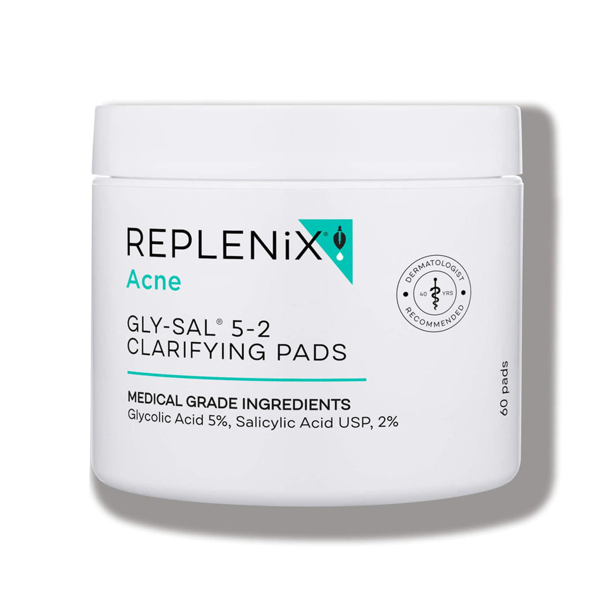 Replenix front packaging showing pad container and benefits