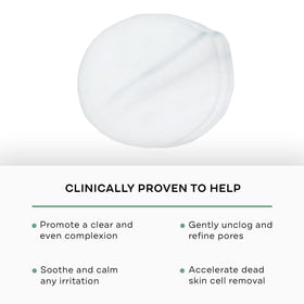 replenix pad texture close-up displaying soaked cotton and gentle exfoliation