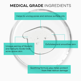 Replenix being used by person washing face to show effective pore-clearing action