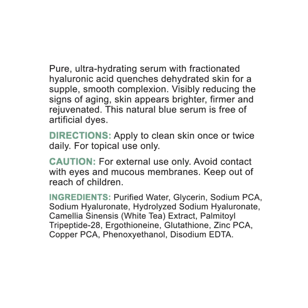 Replenix back label and ingredient list close-up showing formulation transparency