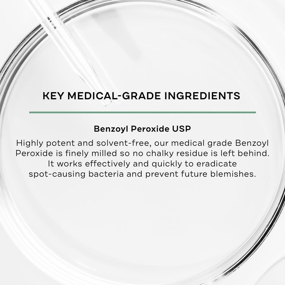 Replenix applied to a blemish on cheek to reduce size and redness