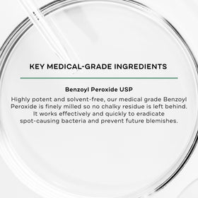 Replenix applied to a blemish on cheek to reduce size and redness