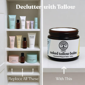 Reroot Organics balm on elbow in lifestyle shot showing durable hydration