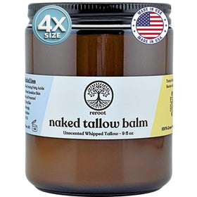 Reroot Organics front tin showing product label and simple packaging benefit clarity