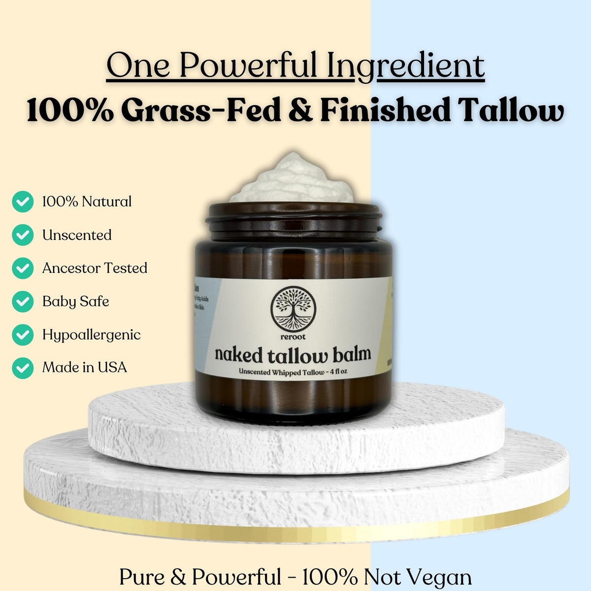 Reroot Organics applying balm with fingertips for fast skin absorption