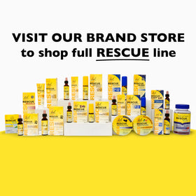 RESCUE tube inside a handbag for on-the-go skin comfort