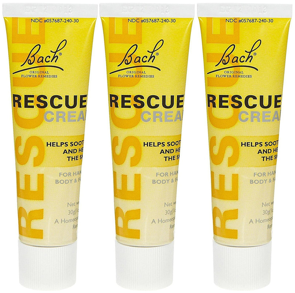 RESCUE front packaging showing three 1 oz tubes and travel-friendly convenience