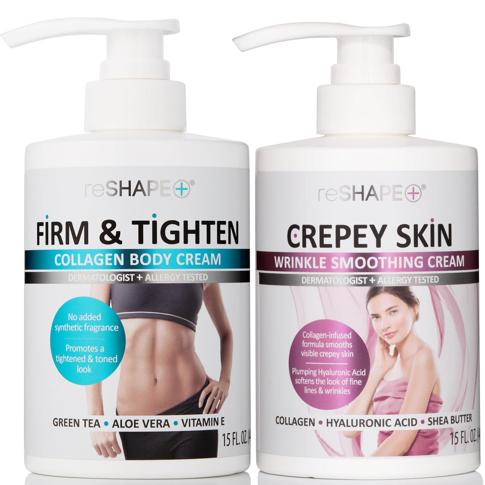 Reshape+ front packaging showing both bottles and benefits