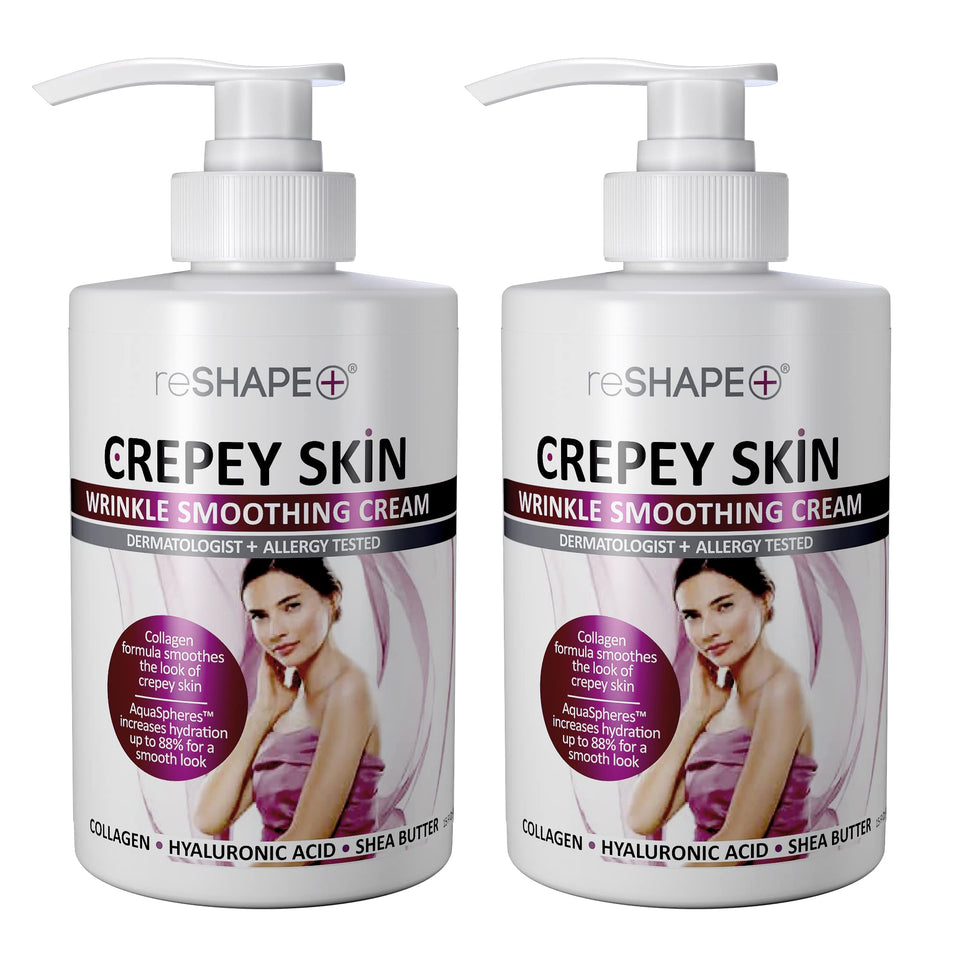 Reshape+ front packaging showing two pump bottles and product name for easy dispensing