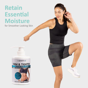 Reshape+ label detail showing ingredient highlights and clinical testing reassurance