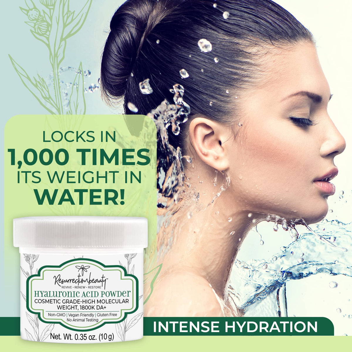 RESURRECTIONbeauty serum dropper applying gel showing controlled application benefit