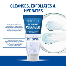 RETINOL-X vitamin E micro-beads close detail delivering hydration benefit