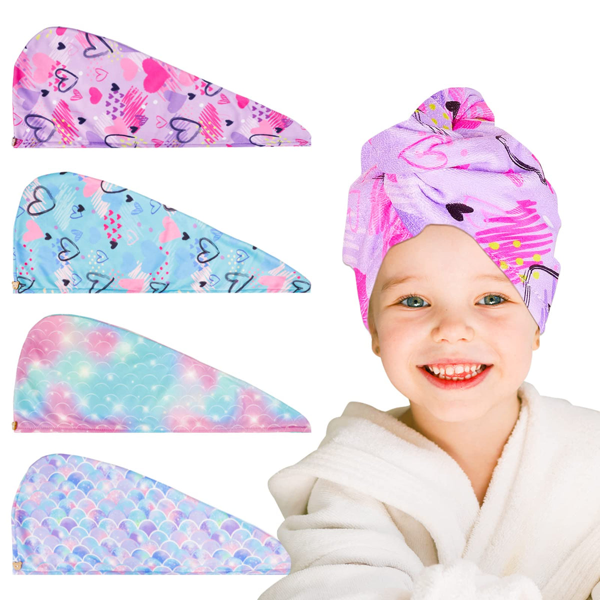 RETON front view of four-pack towels shows variety and value