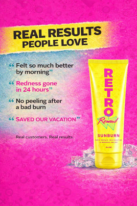 RETRO Rewind tube inside travel pouch for easy beach or flight packing