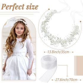 Retrowavy worn by flower girl illustrating styling ease and photo-ready look