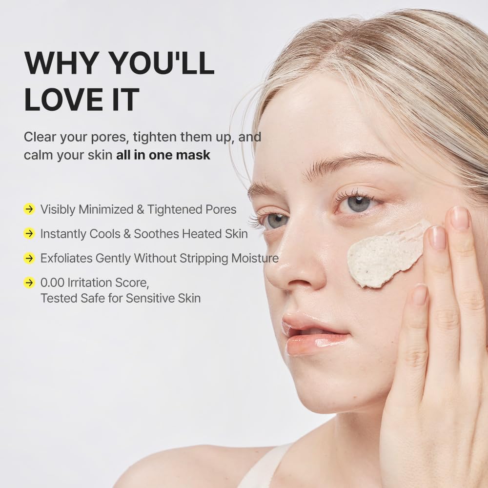 RETURNITY applying mask to cheek to show smooth application