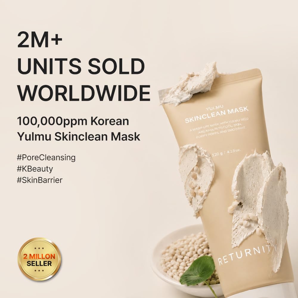 RETURNITY close-up of mask texture highlighting gentle exfoliation