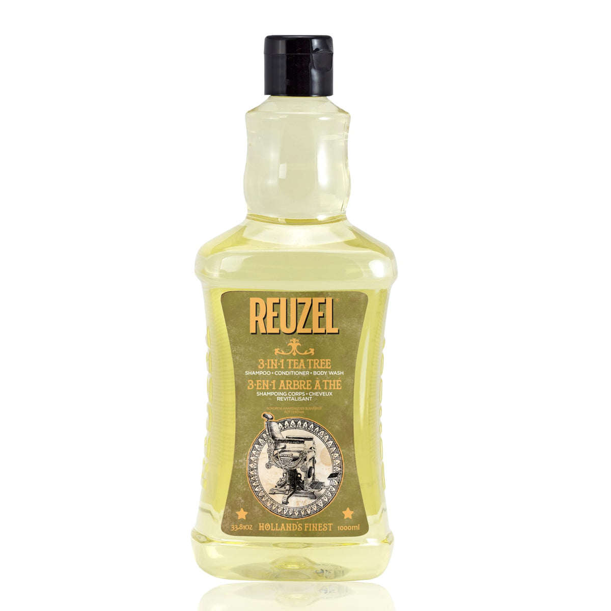 REUZEL bottle front packaging showing label and size, convenient all-in-one cleanser