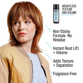 REUZEL before and after hair comparison highlighting fuller-looking root volume