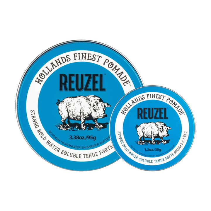 REUZEL front packaging showing jar and branding with clear product identity and appeal