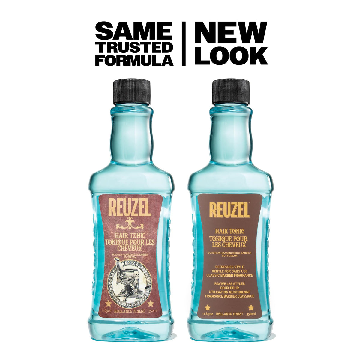 REUZEL bottle on a barber station with tools illustrating professional use benefit