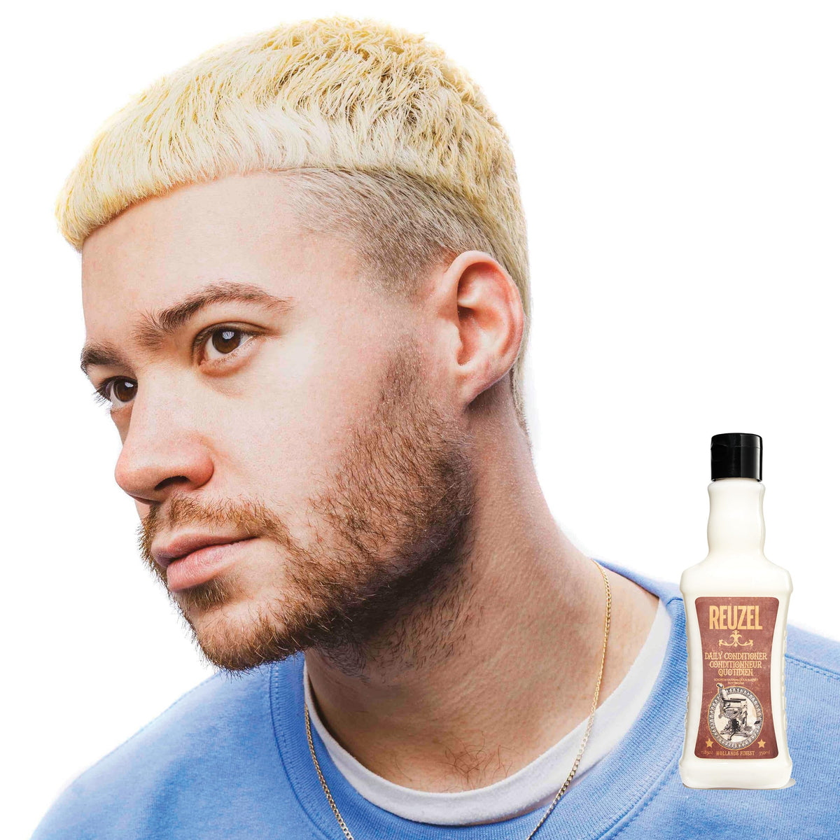 REUZEL ingredients label closeup highlighting T4 Tonic Blend botanical extracts