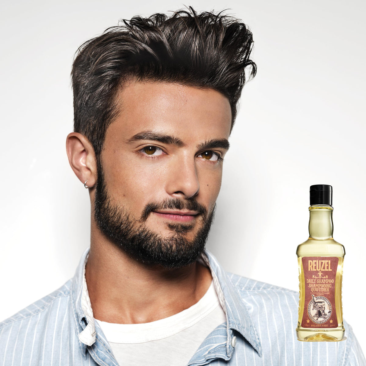 REUZEL label close-up highlighting T4 Tonic ingredients and clarity benefit