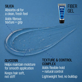 REUZEL open jar displaying creamy gel that spreads easily for styling