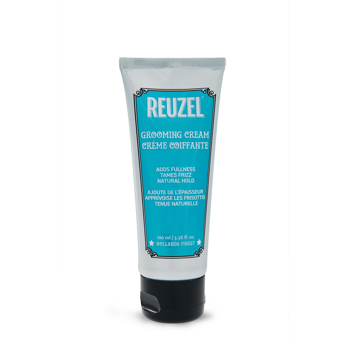 REUZEL front jar view showing product packaging and easy scoop benefit