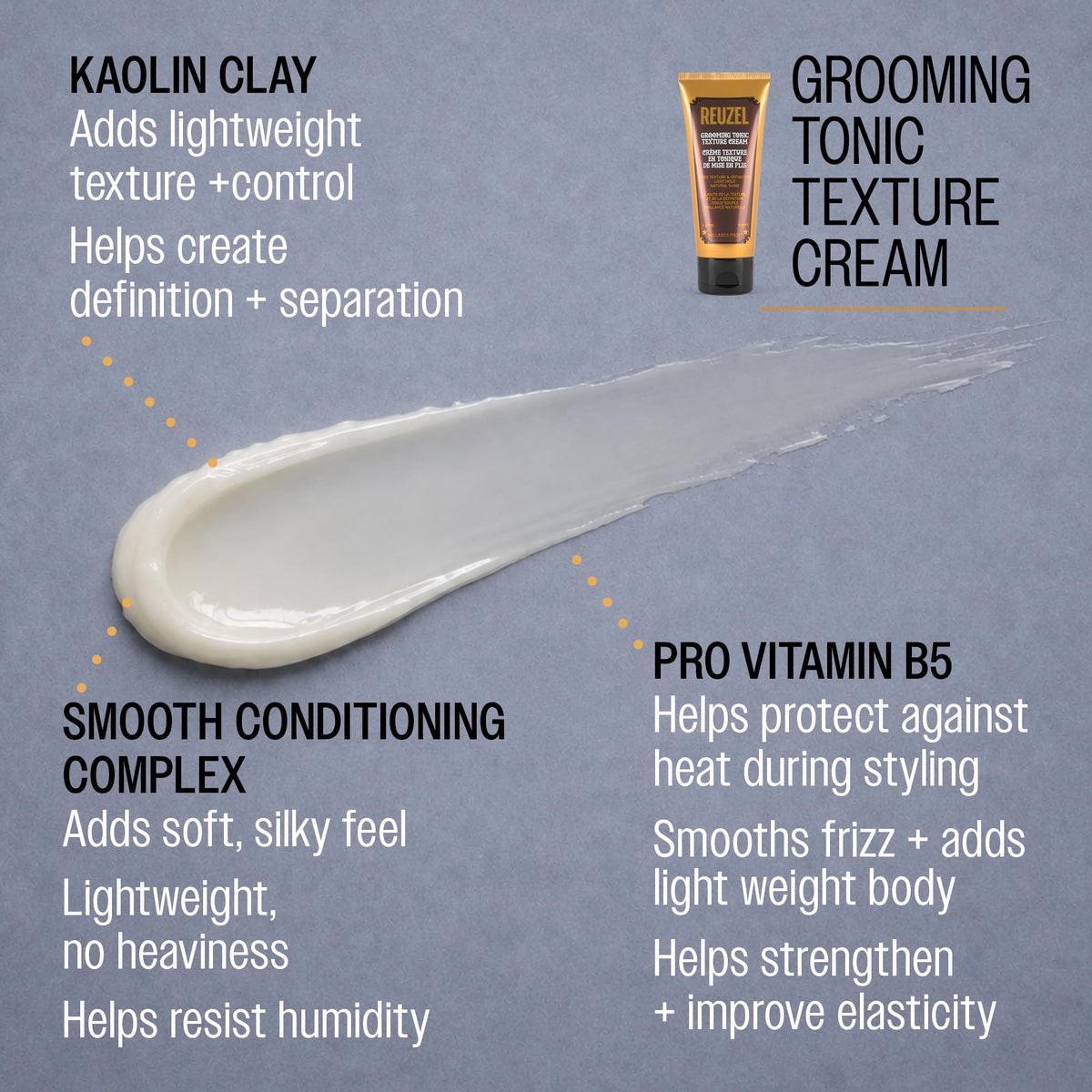 REUZEL cream on hand demonstrating consistency and easy-to-apply benefit