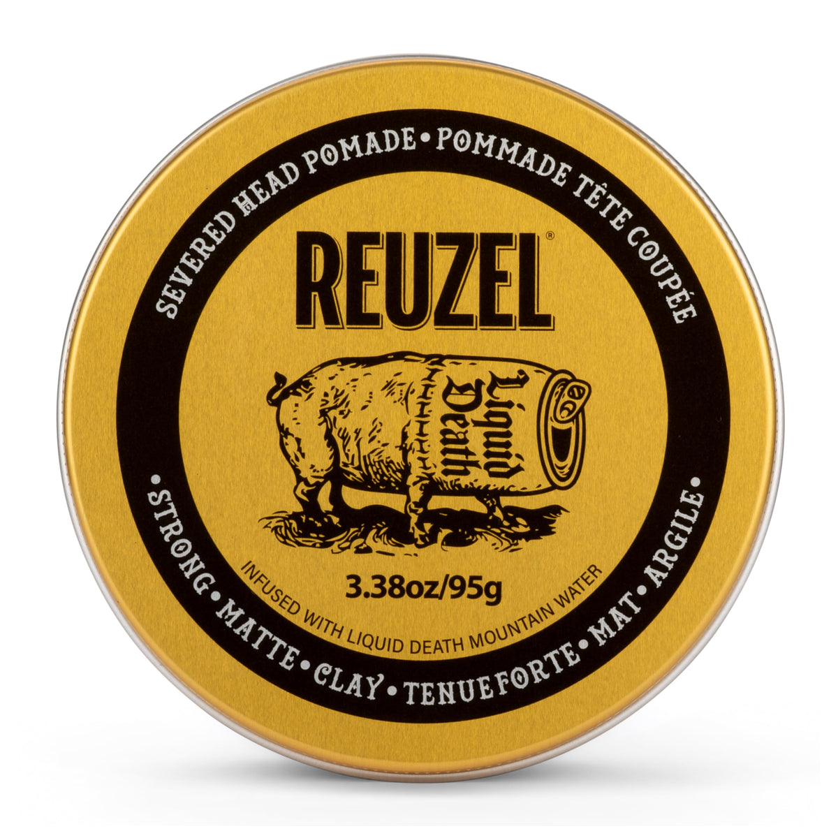 REUZEL Severed Head front jar displaying label and compact styling purpose