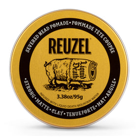 REUZEL Severed Head front jar displaying label and compact styling purpose