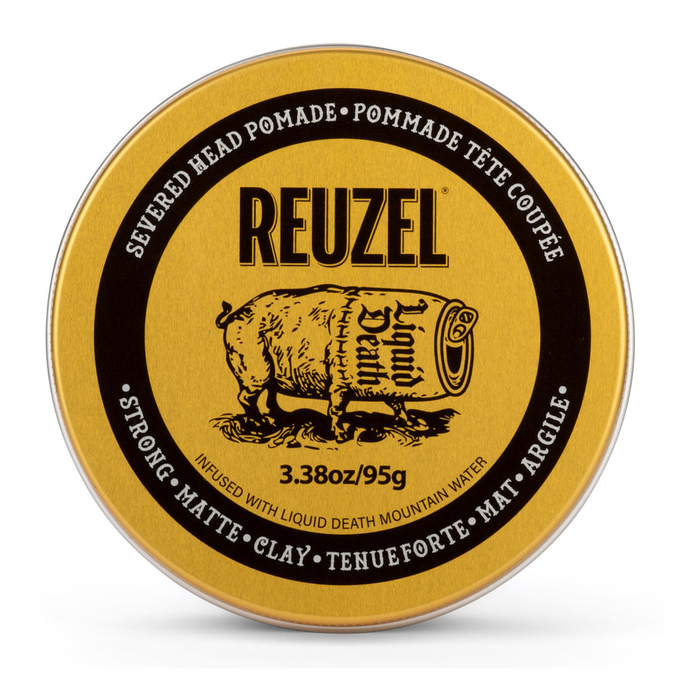 REUZEL Severed Head front jar displaying label and compact styling purpose
